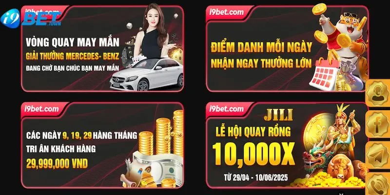 Điểm qua các chính sách khuyến mãi i9bet hấp dẫn 